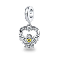 Berloque Coração de Anjo