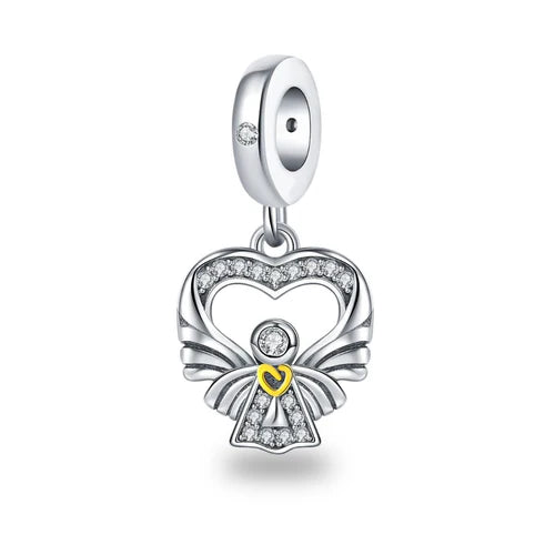 Berloque Coração de Anjo